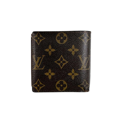 Louis Vuitton Monogram Bifold Wallet Cult Cles Monet Brown