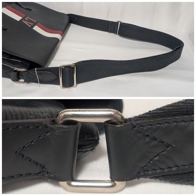 Louis Vuitton Christopher Messenger Epi Noir Black Shoulder Bag