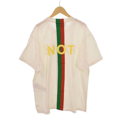 Gucci Faux Not Print Oversize Tee T-Shirt Short Sleeve S White