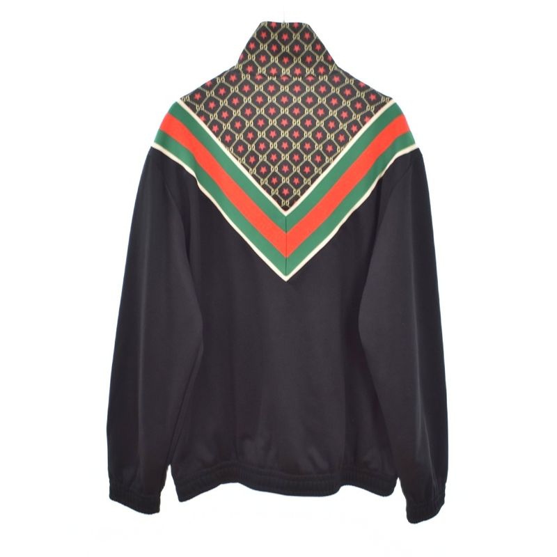 Gucci Ggstar Oversize Jersey Track Jacket S Black