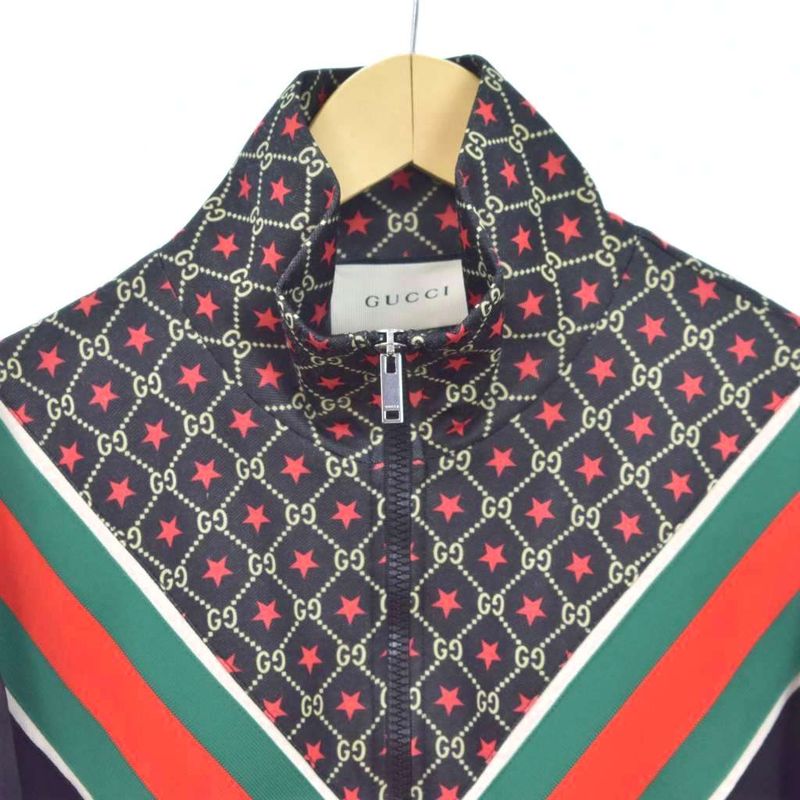Gucci Ggstar Oversize Jersey Track Jacket S Black