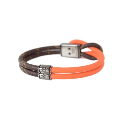 Louis Vuitton Bracelet Bangle Brown Orange