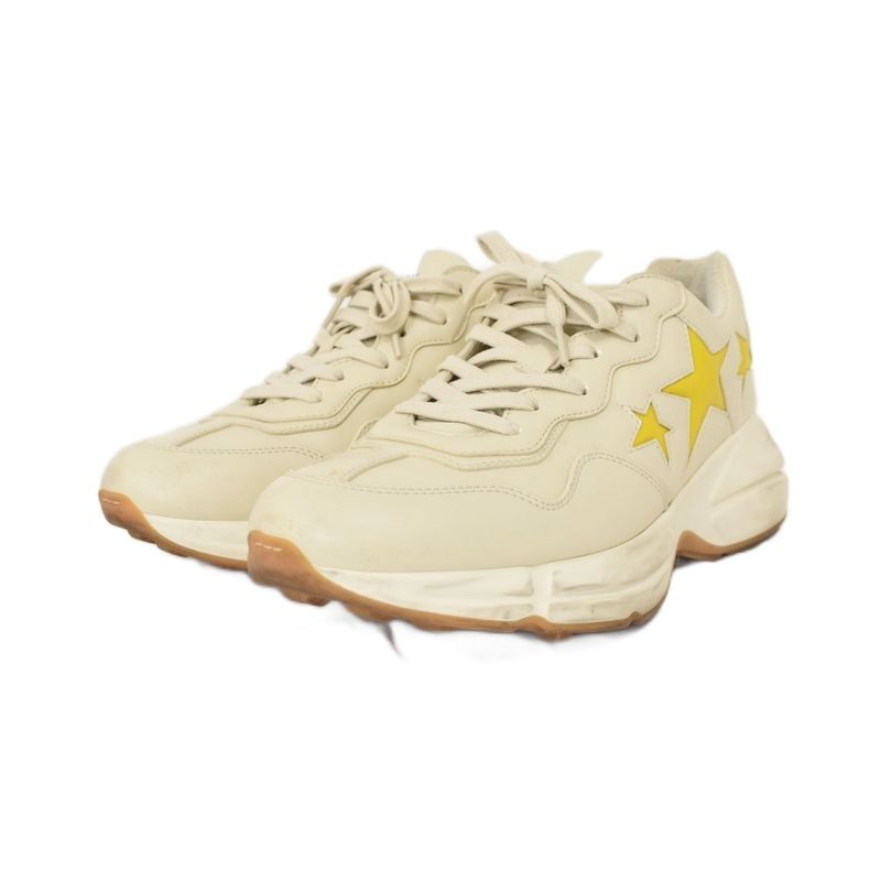 Gucci Ryton Stars Sneakers Leather 8 Beige