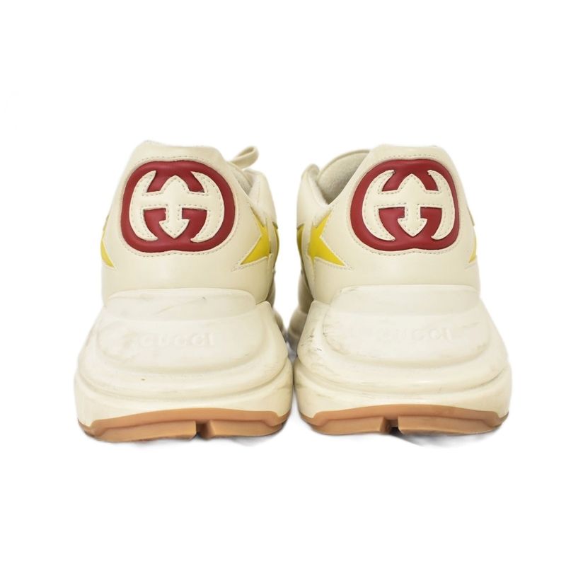 Gucci Ryton Stars Sneakers Leather 8 Beige