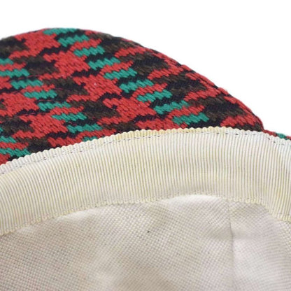 Gucci Interlocking Houndstooth Baseball Cap XL Red Hat