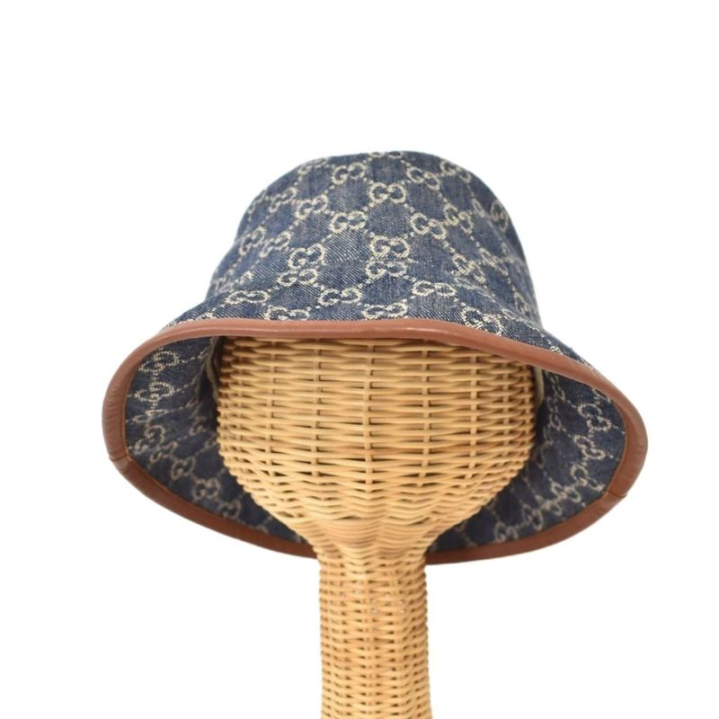 Gucci GG Canvas Denim Bucket Hat L Blue