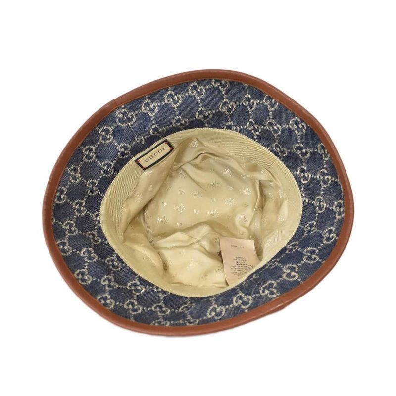 Gucci GG Canvas Denim Bucket Hat L Blue