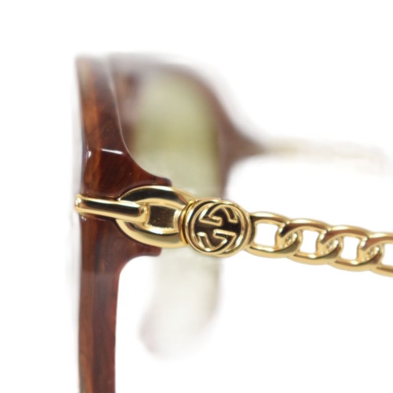 Gucci 100 Pieces Limited Sunglasses Eyewear Square Frame Interlocking Brown