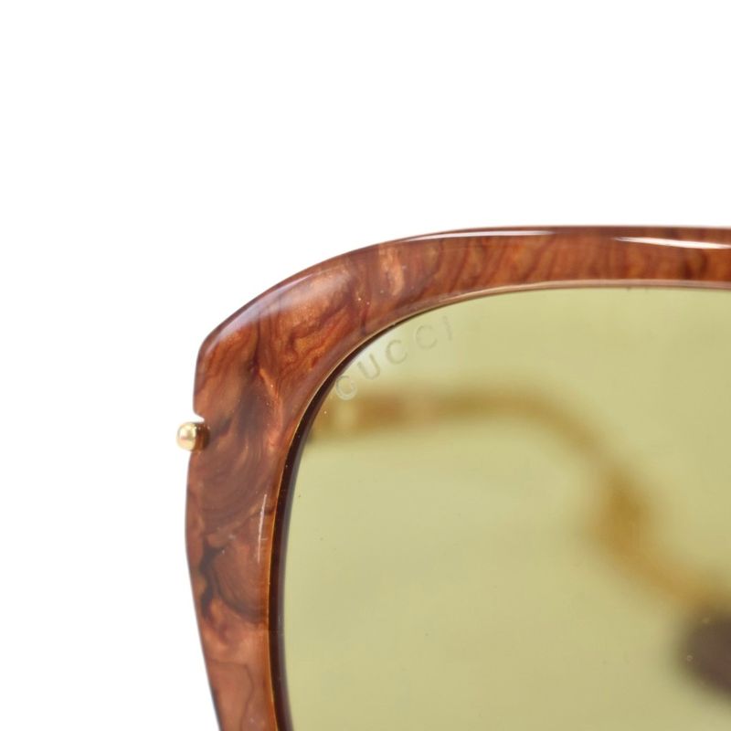 Gucci 100 Pieces Limited Sunglasses Eyewear Square Frame Interlocking Brown