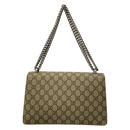 Gucci Shoulder Bag Dionysus Beige Ebony Red Chain