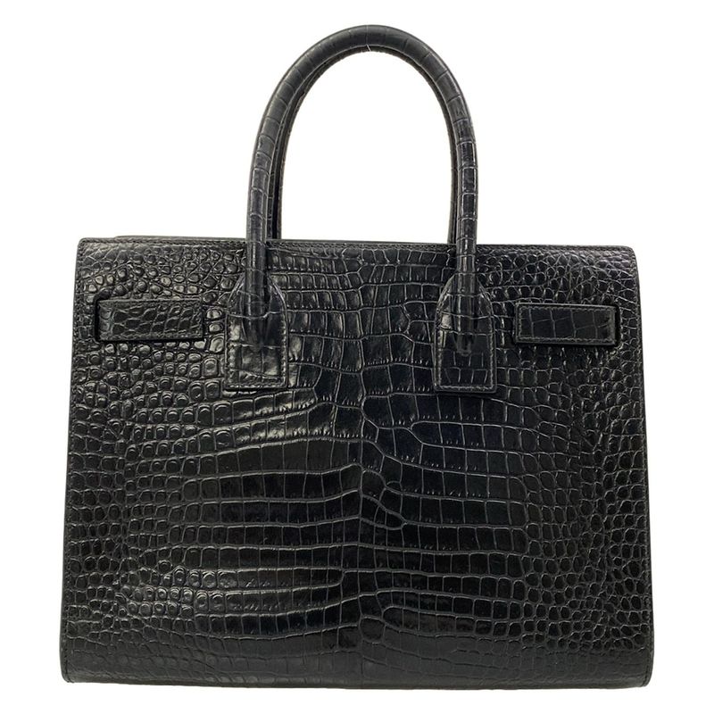 Saint Laurent Paris Tote Classic Baby Sac de Jour Black Embossed Leather