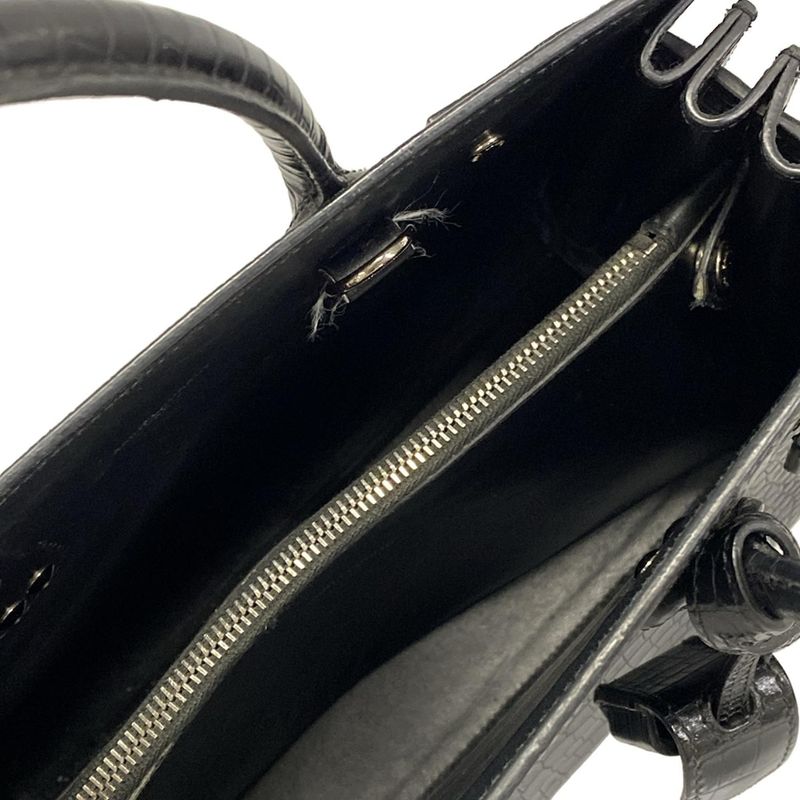 Saint Laurent Paris Tote Classic Baby Sac de Jour Black Embossed Leather
