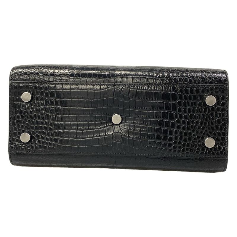 Saint Laurent Paris Tote Classic Baby Sac de Jour Black Embossed Leather