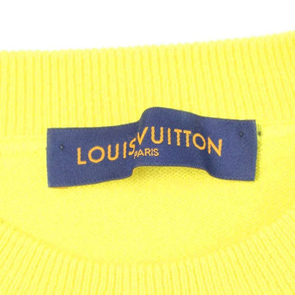 Louis Vuitton Inside Out Cashmere Crew Neck Knit Sweater Silk S Yellow Jze MW