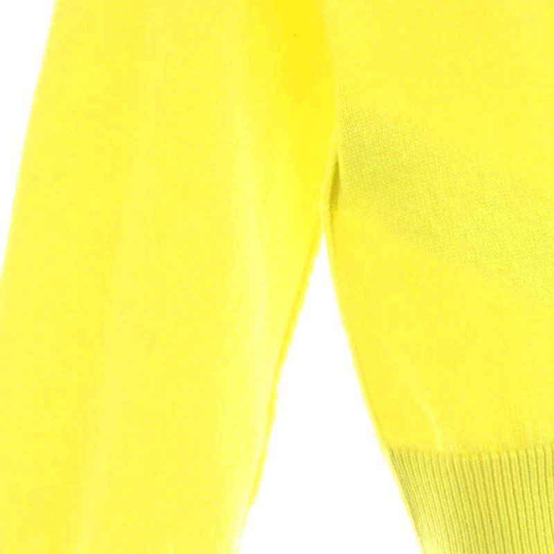 Louis Vuitton Inside Out Cashmere Crew Neck Knit Sweater Silk S Yellow Jze MW
