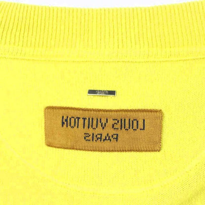 Louis Vuitton Inside Out Cashmere Crew Neck Knit Sweater Silk S Yellow Jze MW