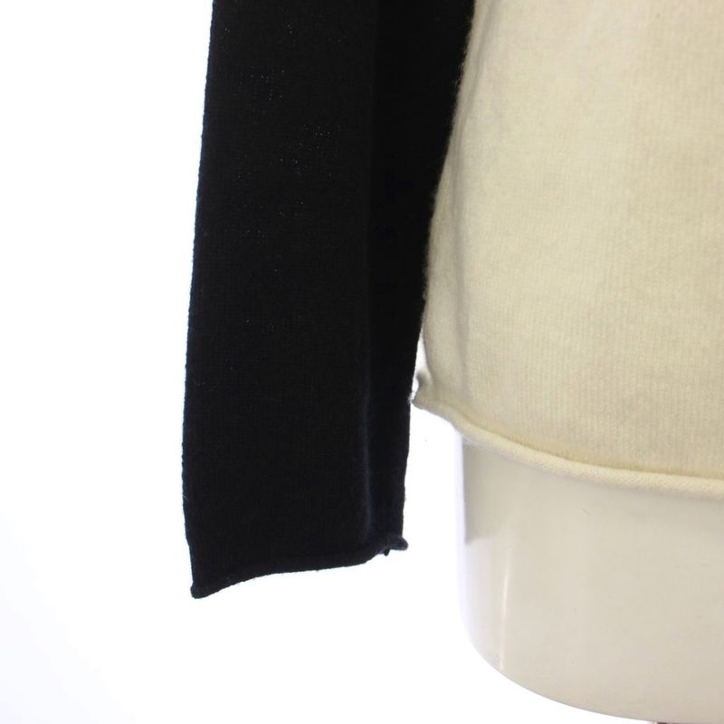 Dior Knit Sweater Cashmere White Black Long Sleeve Raglan All Pattern Letter YM
