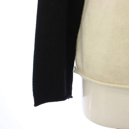 Dior Knit Sweater Cashmere White Black Long Sleeve Raglan All Pattern Letter YM