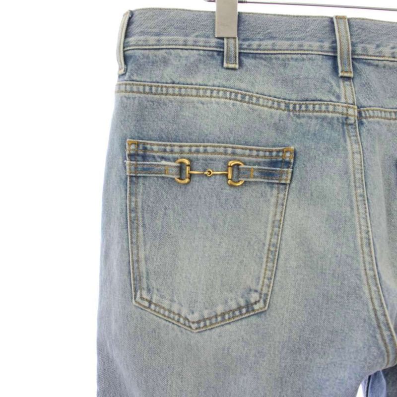 Gucci Tapered Denim Pants Jeans 33 Blue Ym