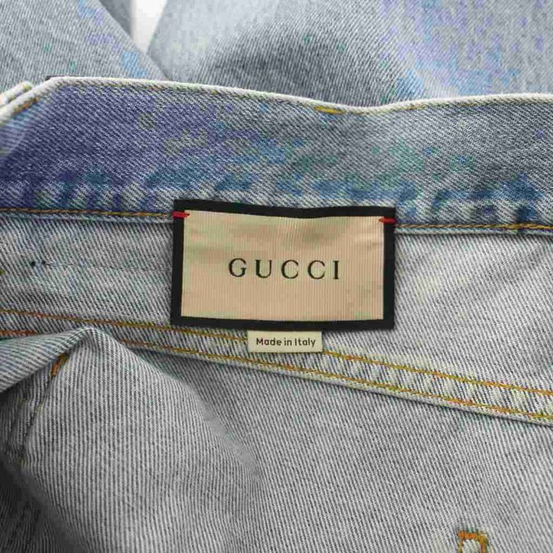 Gucci Tapered Denim Pants Jeans 33 Blue Ym
