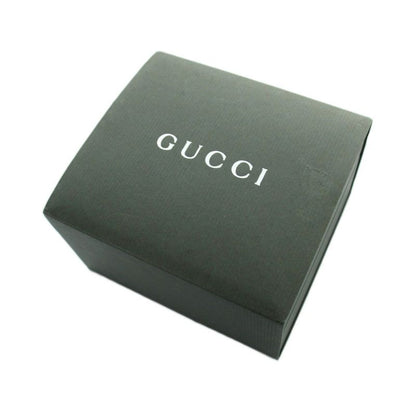 Gucci L Watch Quartz Bangle Black Dial Silver