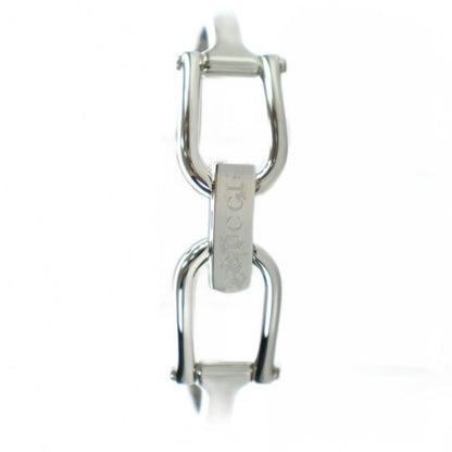 Gucci Watch Bangle Quartz Square Logo Silver