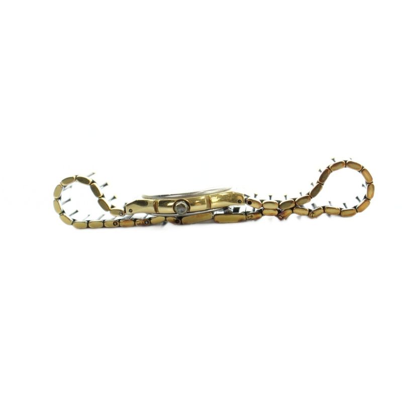 Saint Laurent Yves Watch Quartz Logo Silver Color Gold