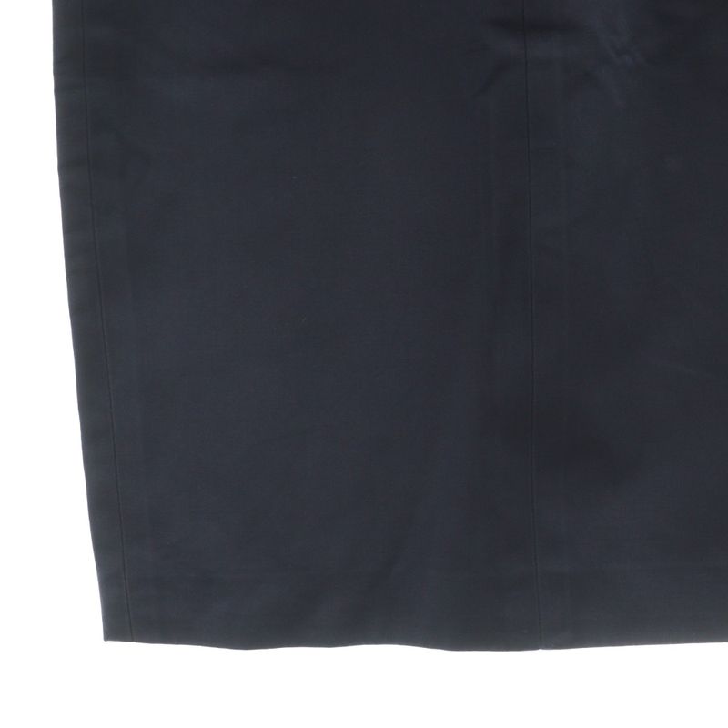 Chanel Tight Skirt Knee Length CC Logo 38 Navy SS