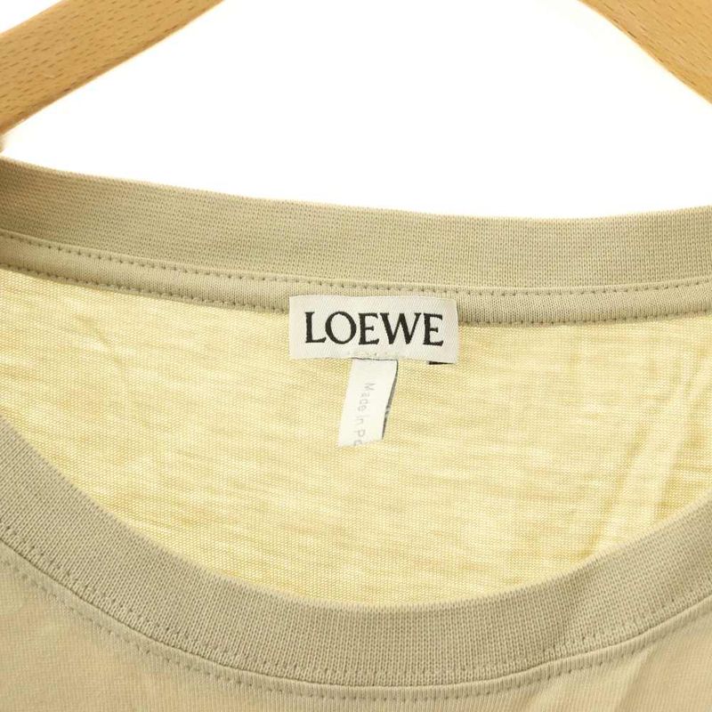 Loewe Anagram Short Sleeve T-Shirt Logo Embroidery XL Gray SS