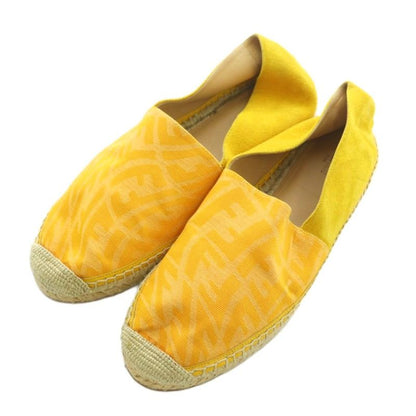 Fendi Sneakers Shoes Espadrilles FF Pattern 7 26.0 cm Yellow