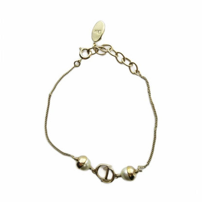 Dior Bracelet Dlogo Real Pearl Gold