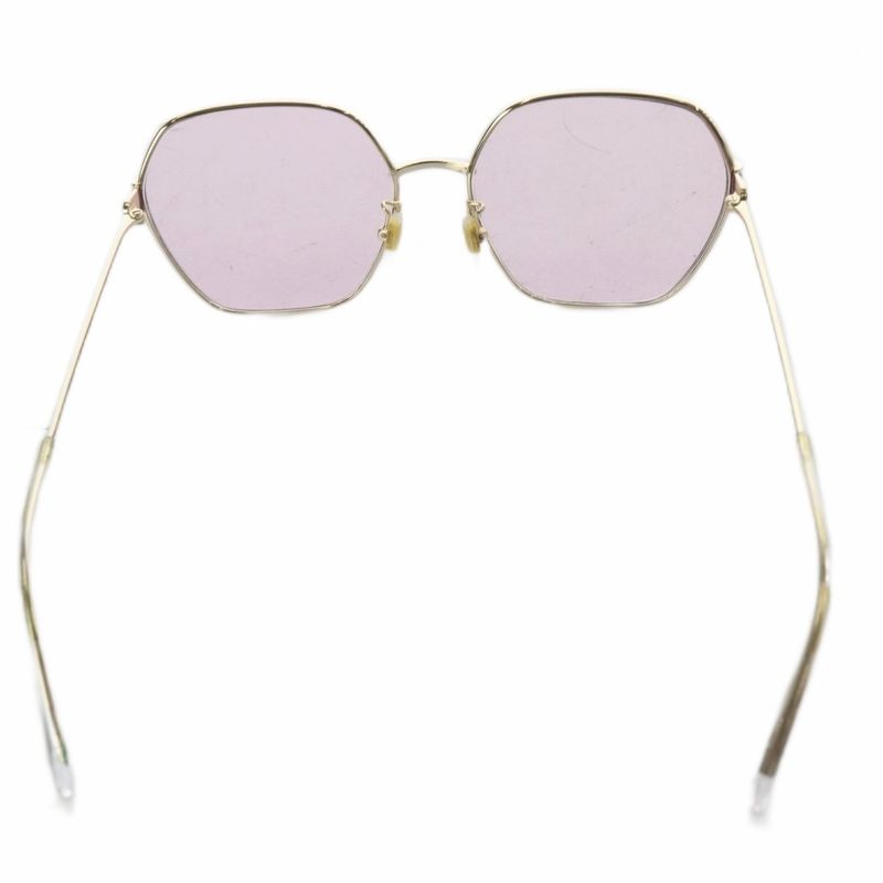 Gucci Sunglasses Full Rim Wellington GG Metal Logo Prescription Purple Gold