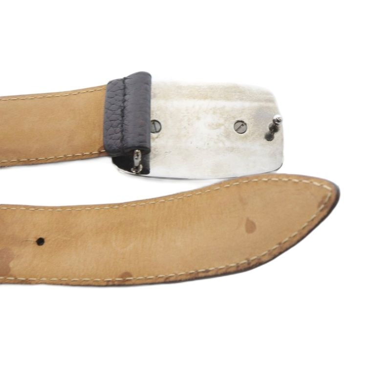 Dolce & Gabbana Belt Leather Logo 80 cm Black