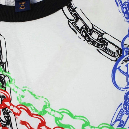 Louis Vuitton Multicolor Chain Print T-Shirt Short Sleeve Top All Over Pattern