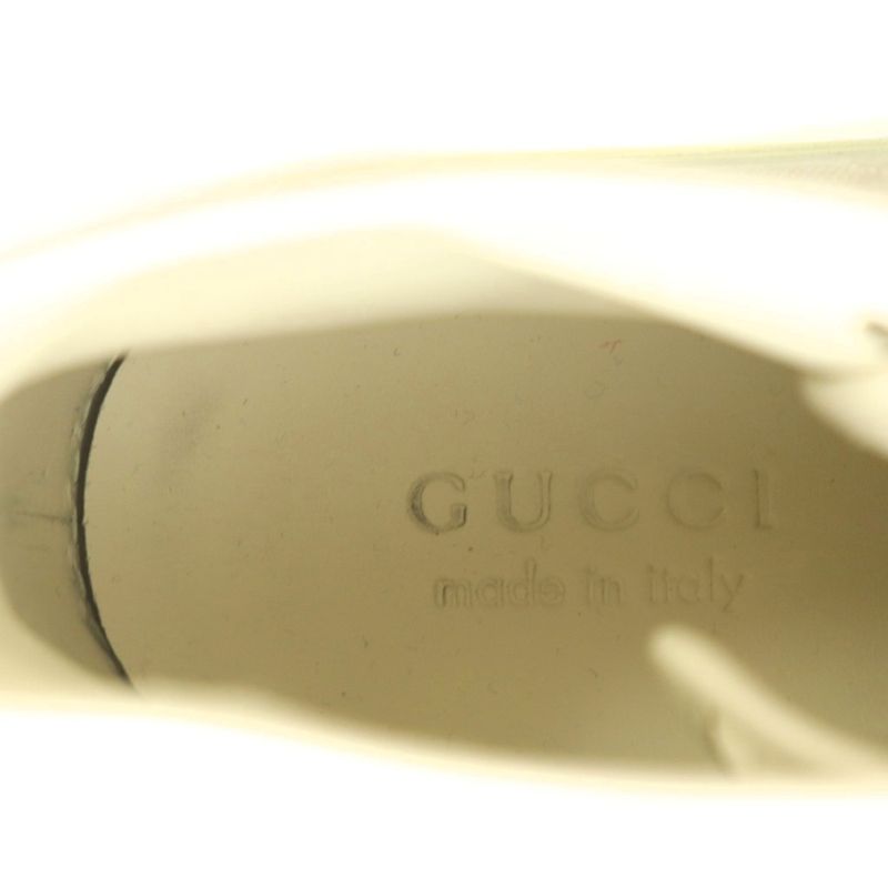Gucci High Cut Sneakers Shoes GG Pattern Canvas 7 26.0 cm Light Beige