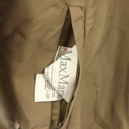 Max Mara White Tag Reversible Coat Zip Up Alpaca Wool Blend 40 Brown DF
