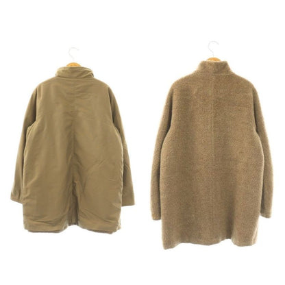 Max Mara White Tag Reversible Coat Zip Up Alpaca Wool Blend 40 Brown DF