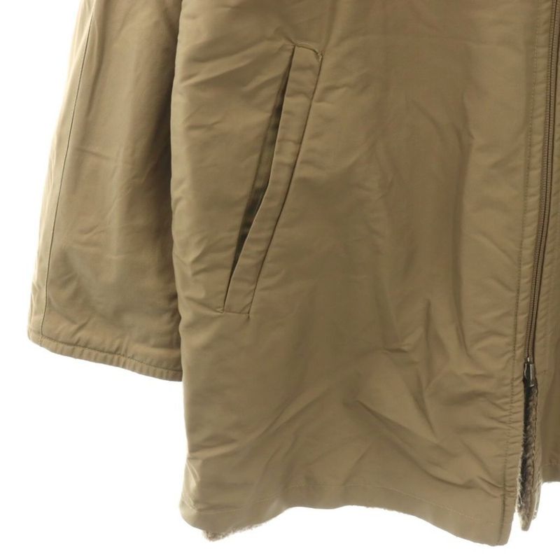 Max Mara White Tag Reversible Coat Zip Up Alpaca Wool Blend 40 Brown DF