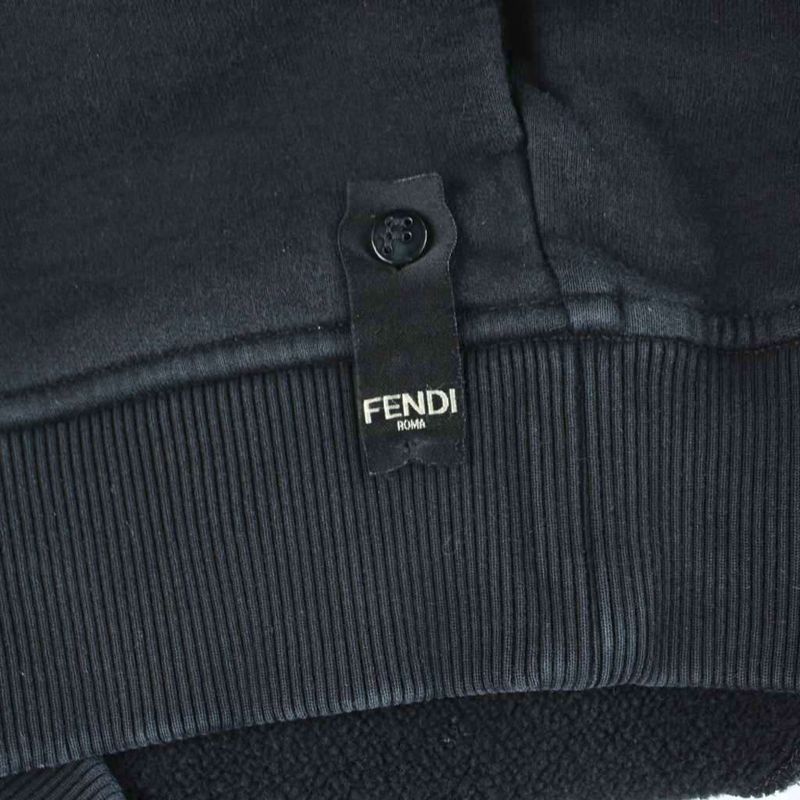 Fendi Fragments Sweatshirt Fragment Hoodie L Black Aity MW