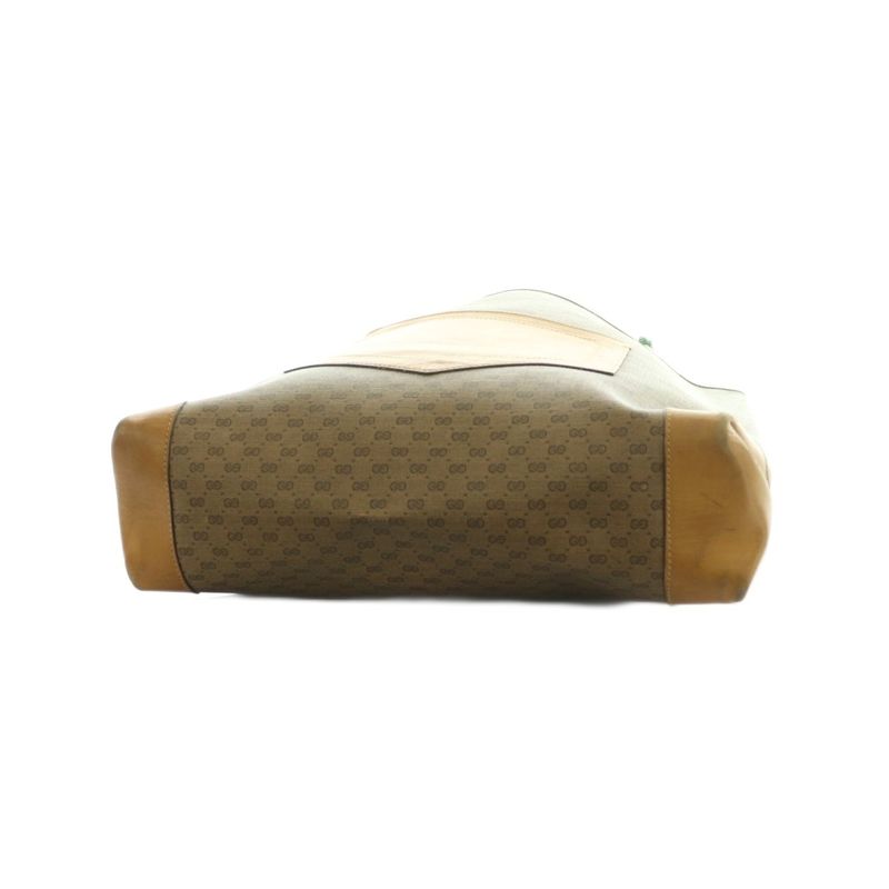 Gucci Tote Leather GG All Over Pattern Beige
