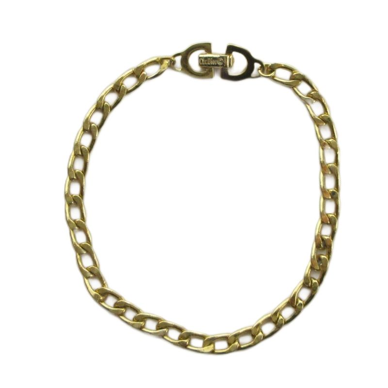 Dior Bracelet Bangle Logo Gold