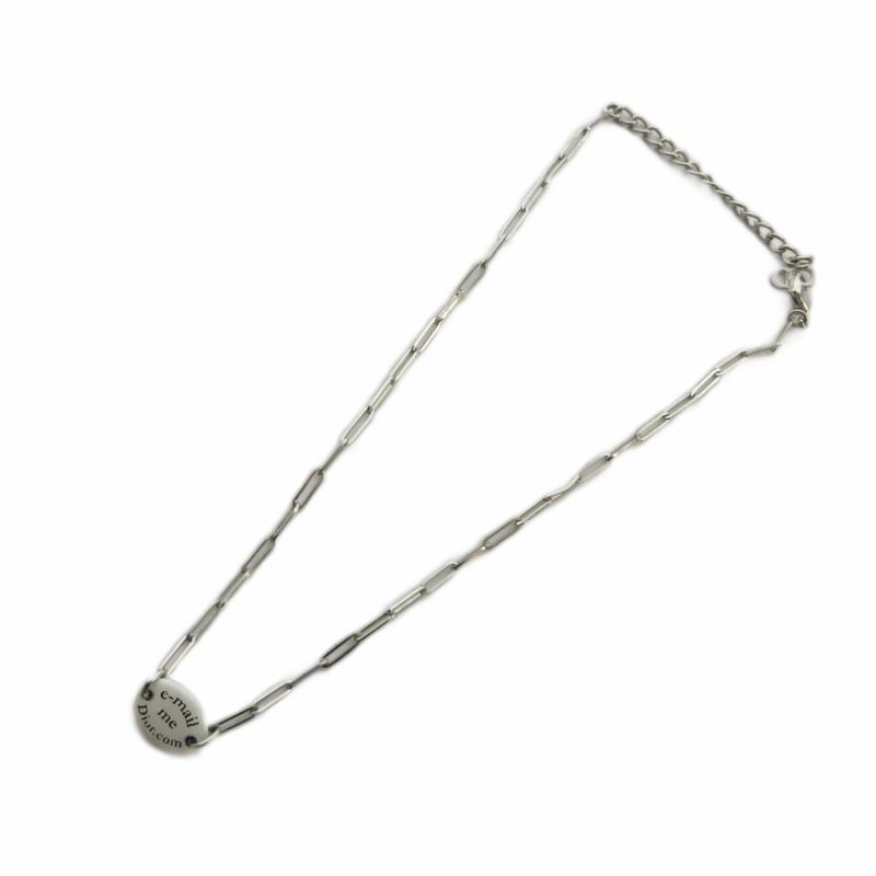 Dior Necklace Pendant Logo Silver
