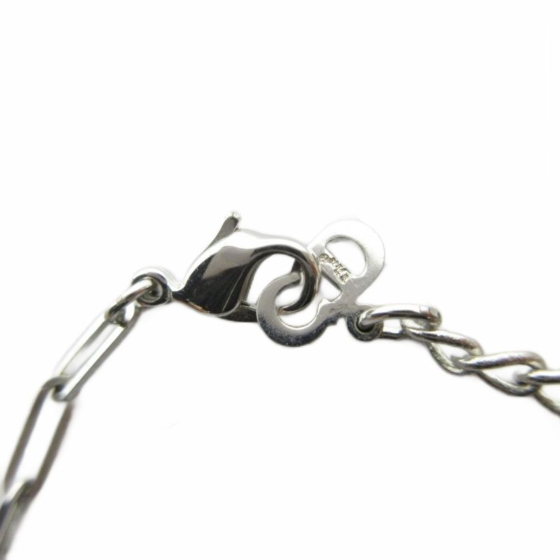 Dior Necklace Pendant Logo Silver