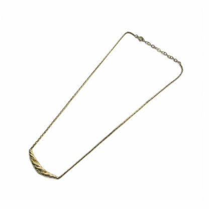 Dior Necklace Logo Line Stone Gold