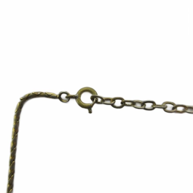 Dior Necklace Logo Line Stone Gold