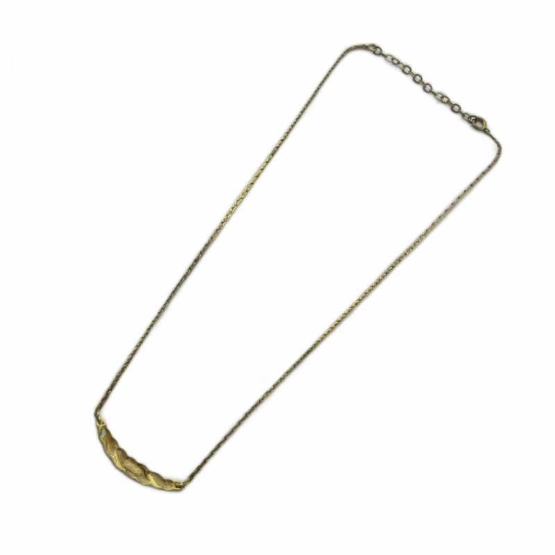 Dior Necklace Logo Line Stone Gold