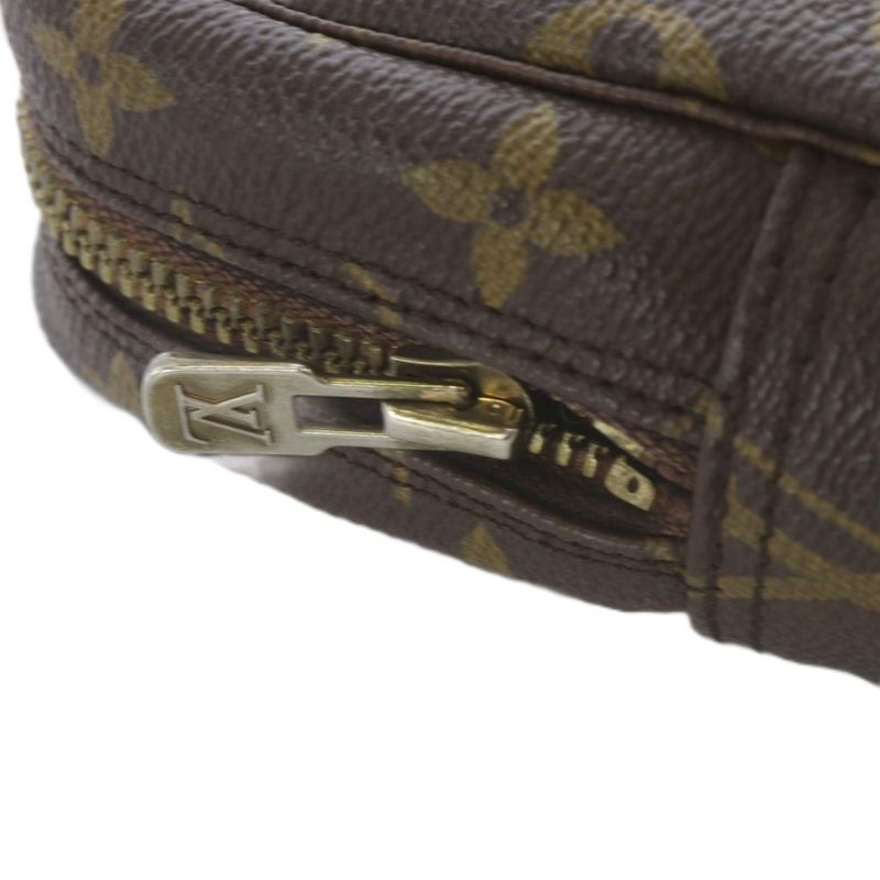 Louis Vuitton Monogram Trousse Toilette 23 Makeup Pouch Clutch Brown