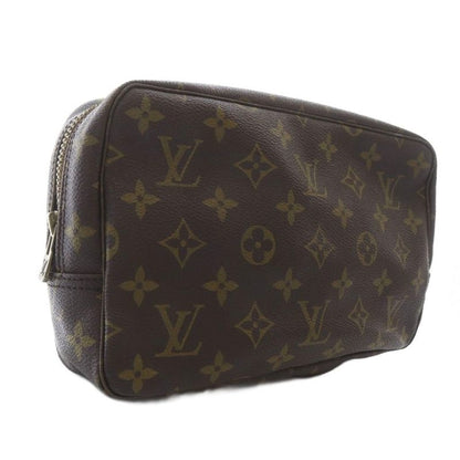 Louis Vuitton Monogram Trousse Toilette 23 Makeup Pouch Clutch Brown