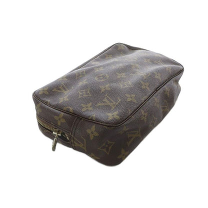 Louis Vuitton Monogram Trousse Toilette 23 Makeup Pouch Clutch Brown