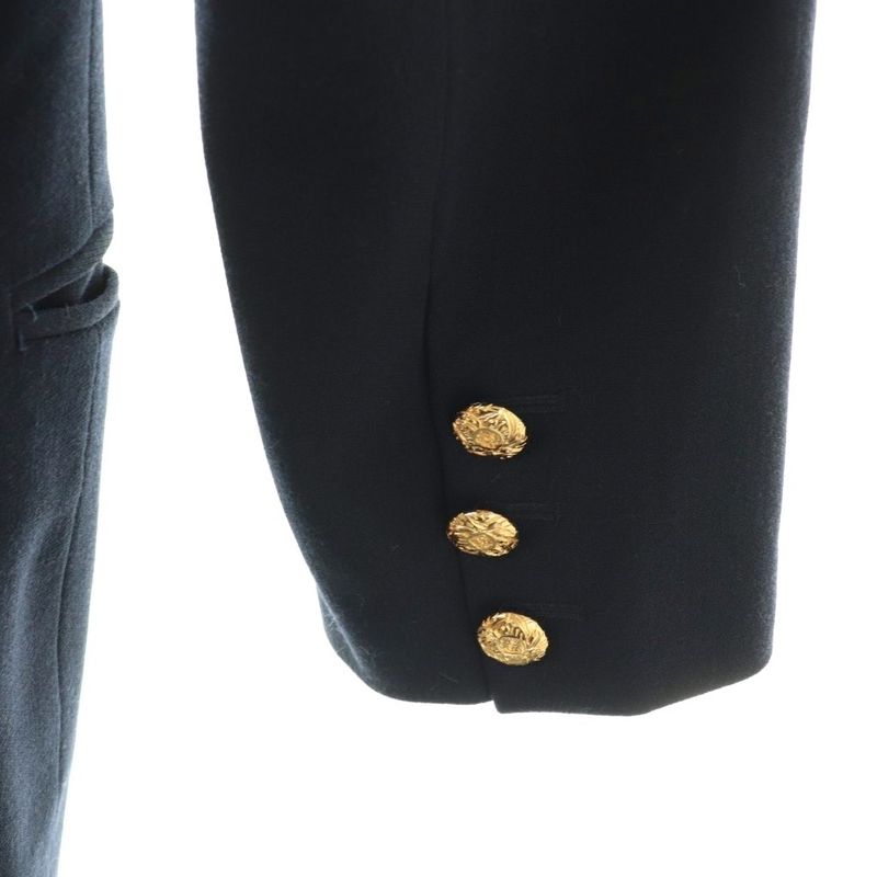 Loewe Tailored Jacket Gold Button Wool Vintage Navy